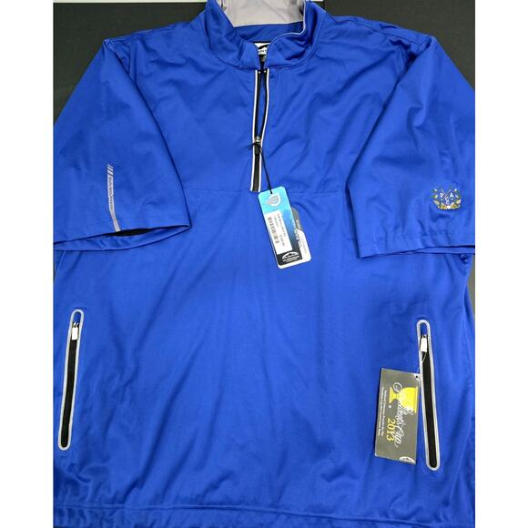 Sun Mountain Mens 2XL SS Blue Gray 2013 Presidents Club Golf Jacket - NWT - Picture 1 of 10